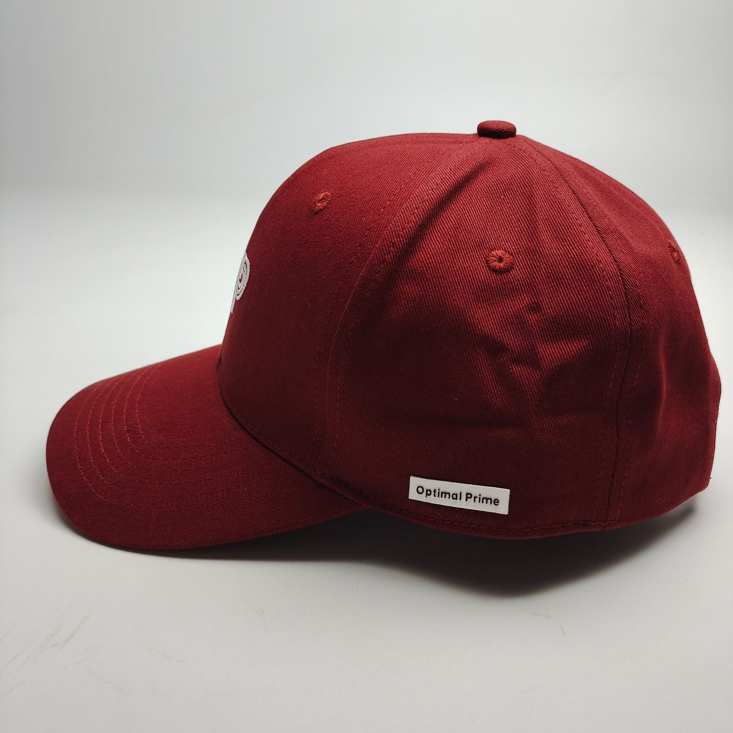 Optimal Prime 100% Cotton Breathable Baseball Cap In Burgundy UV Protection