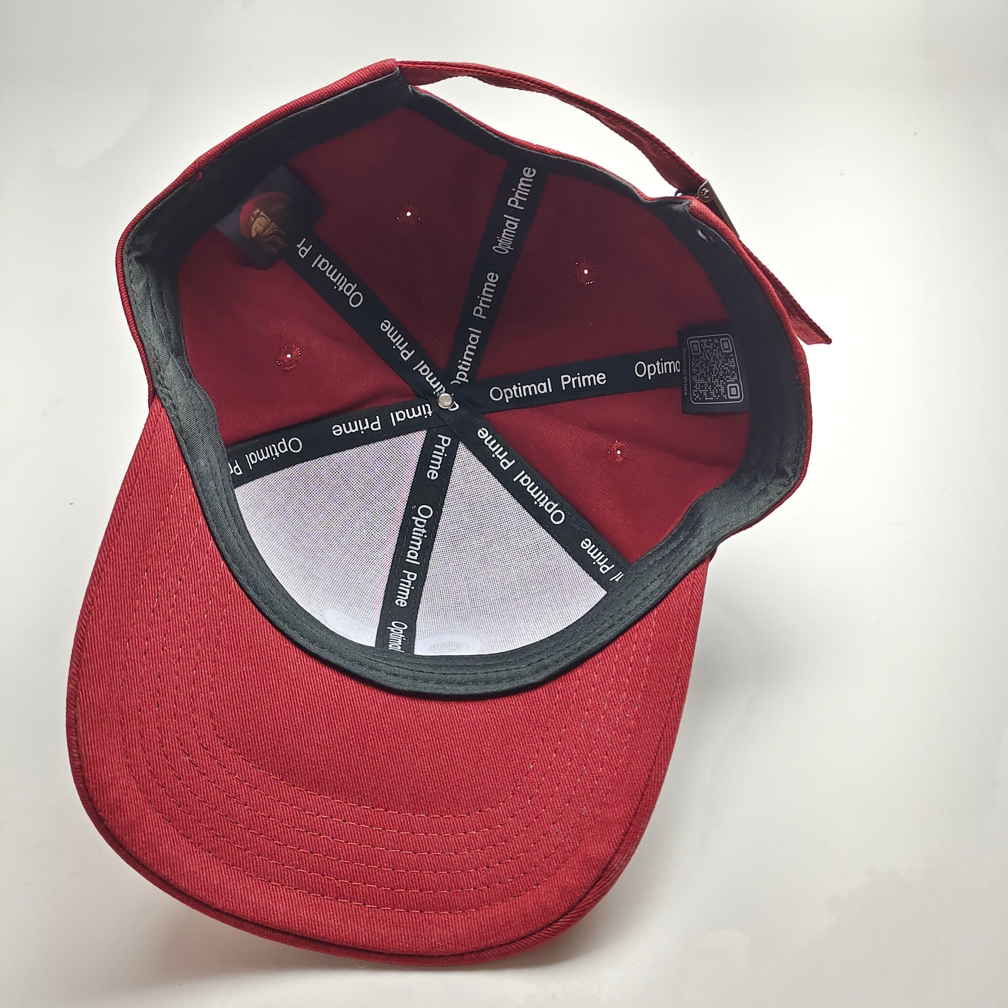 Optimal Prime 100% Cotton Breathable Baseball Cap In Burgundy UV Protection